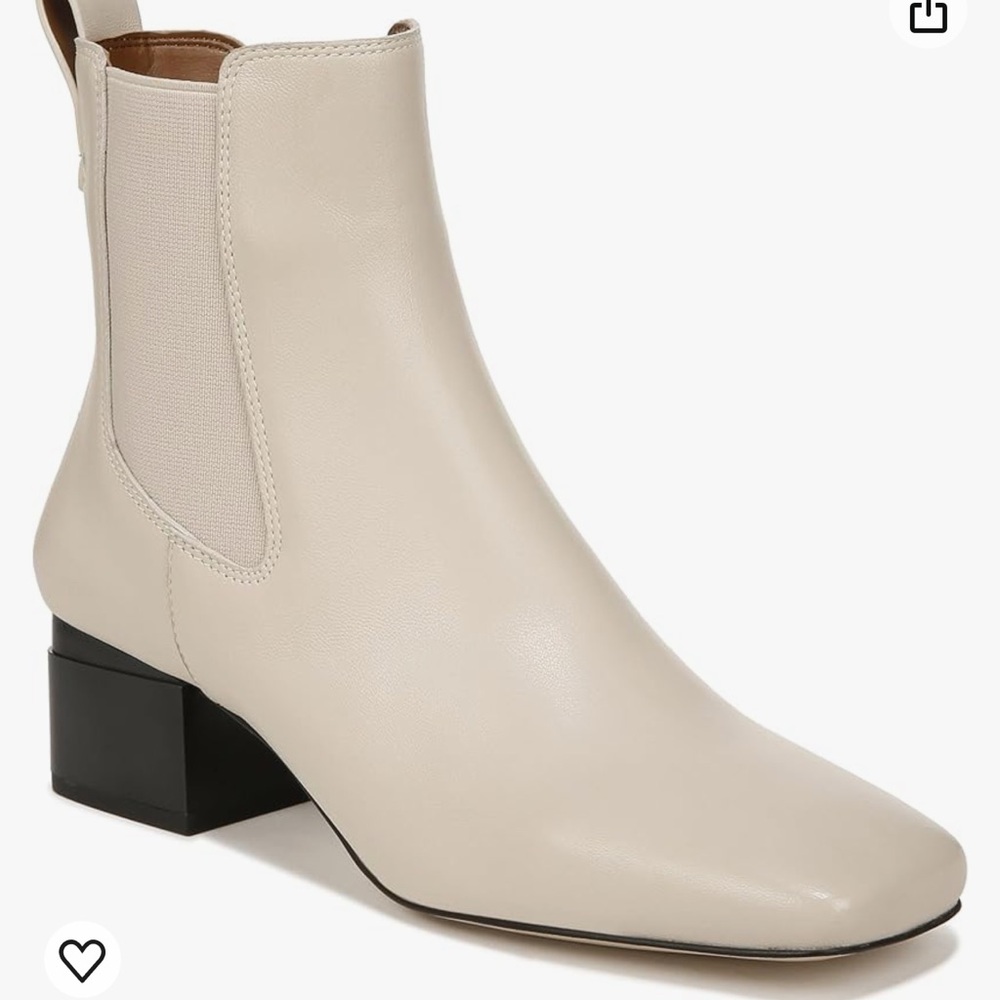 NEW Franco Sarto x Anthropologie Waxton Leather heel ankle bootie women size 7.5